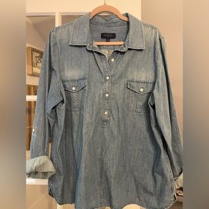 Talbots Blue Denim Shirt